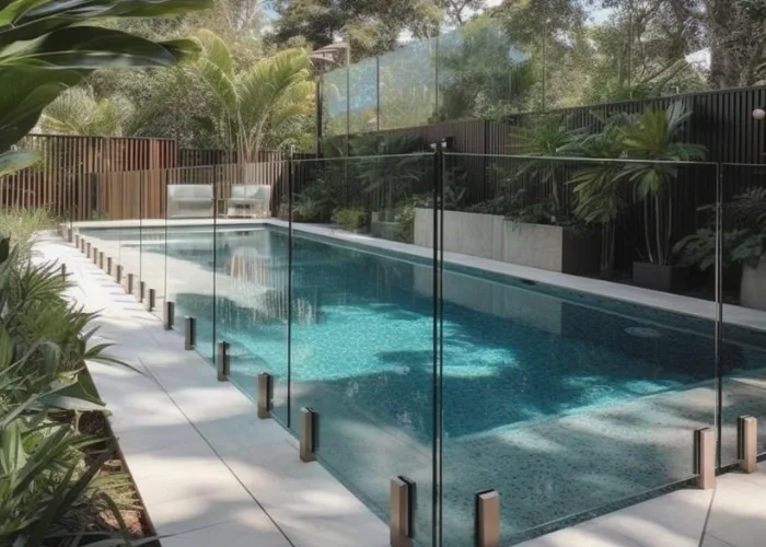 Stunning pool fence for a backyard pool in Bundaberg